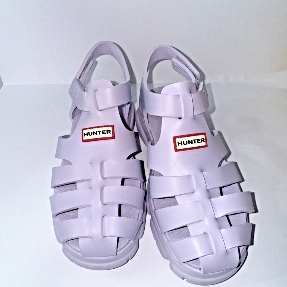Hunter Big Kids Belize Casual Closed Toe Sandals Purple Sz 2 Vacation Beach